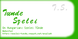tunde szelei business card